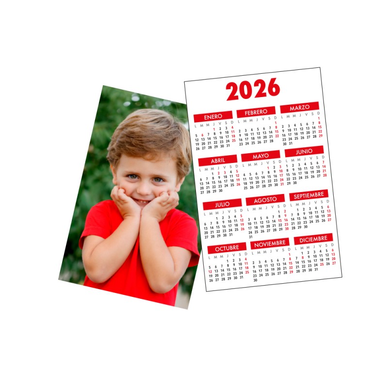 calendario-1-cara-ano- Calendario PVC + Foto 2025 N1013 - Imagen 1