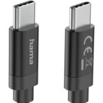 Cable USB C 2.0 480Mbt/s 100W 3m, Fabric, Negro - Imagen 2