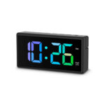 Home Reloj Despertador Digital Ibiza, Negro - Imagen 2