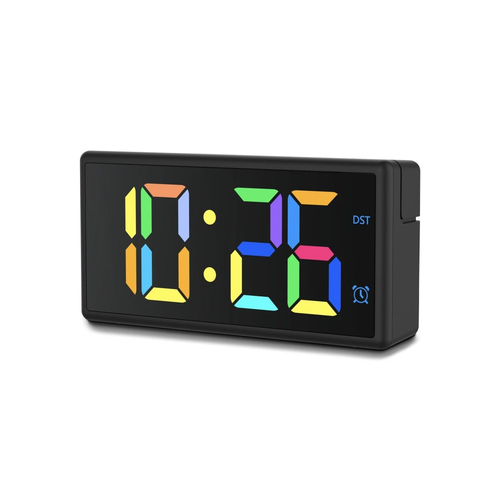 b47ed6df505a811e88981dee23c0b6b747df5028.jpg Home Reloj Despertador Digital Ibiza, Negro - Imagen 1